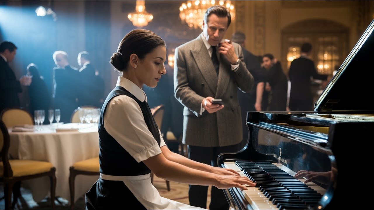 She Was Just a Waitress — Until One Piano Song Silenced a Billionaire