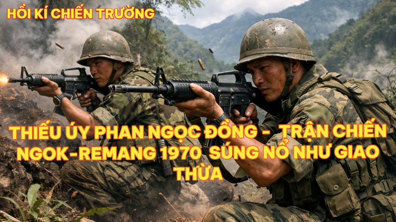 THIẾU ÚY PHAN NGỌC ÐỒNG -  TRẬN CHIẾN NGOK-REMANG 1970  SÚNG NỔ NHƯ GIAO THỪA