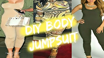 EASY DIY BODYSUIT JUMPSUIT  TUTORIAL! || RBYRACHAELRAE