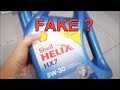 fake shell helix h7 5w30 #review ? | counterfeit ? | palsu ? shell helix h7 made in Hong Kong #video