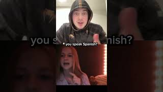 Insane Reaction When I Speak Spanish😳 #spanish #ometv #funny #viralvideo