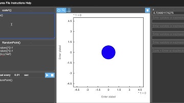 Numerically calculate yourself Pi with random numbers with ifigures