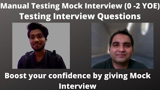 Manual Testing Interview For Freshers| Testing Interview Questions