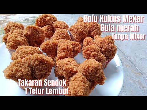 Cara Membuat Bolu Kukus Gula Merah Takaran Sendok