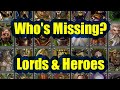 Total War Warhammer - Missing Legendary Lords & Heroes (8th Edition Army Books)