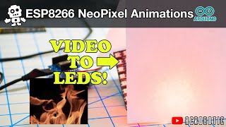 ESP8266 NeoPixel Matrix Animations | WS2812B JPEG Sequences