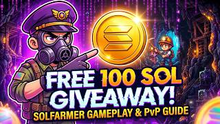 EARN REAL SOLANA DAILY! ⛏️ SolFarmer Crypto Mining Game - Chapter 3 - 100 $SOL Giveaway, PvP, Farms