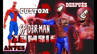 Spiderman Zombie Custom/Repintado Marvel Zombie/Titan Hero ☢☢