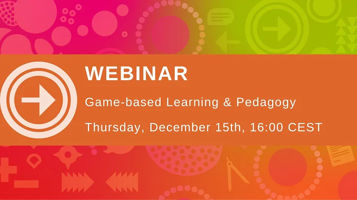WEBINAR: Game-based learning & pedagogy
