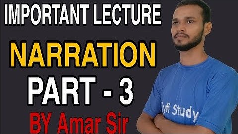 #Amartalks 🔴 NARRATION PART -3 | ASSERTIVE SENTENCE | direct indirect speech || BY AMAR SIR || SSC |