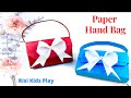 How To Make Paper Hand Bag | Origami Paper Bag |Origami Paper Craft |Easy Origami Paper Purse