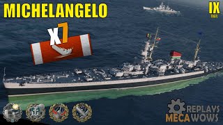 Michelangelo 7 Kills & 171k Damage | World of Warships Gameplay