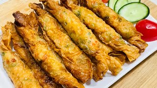 Super easy crispy shrimp rolls bursting with tasty flavour…the best! 脆皮炸蝦卷非常美味