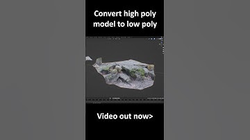 Convert high to low poly model