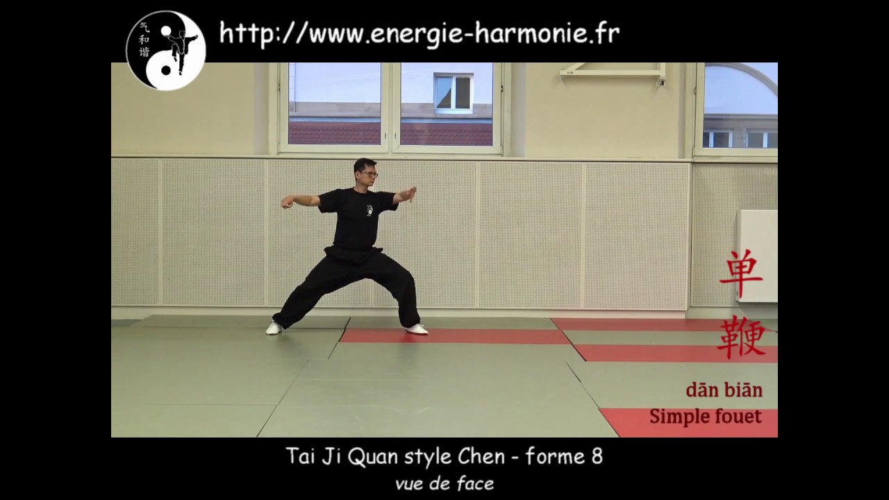 Tai Chi Chuan Forme 8 style Chen - 陈氏太极拳 8式 (vue de face) - YouTube