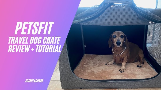 PETSFIT Arch Design Soft Sided Portable Dog Crate