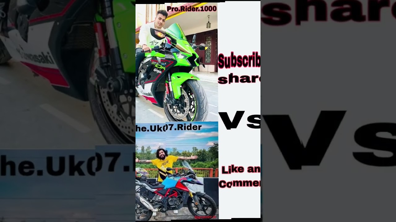 Pro ridar 1000 vsThe uk07 rider🥵 