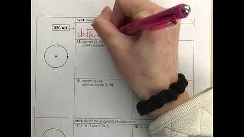 Circle Equations using Distance Formula