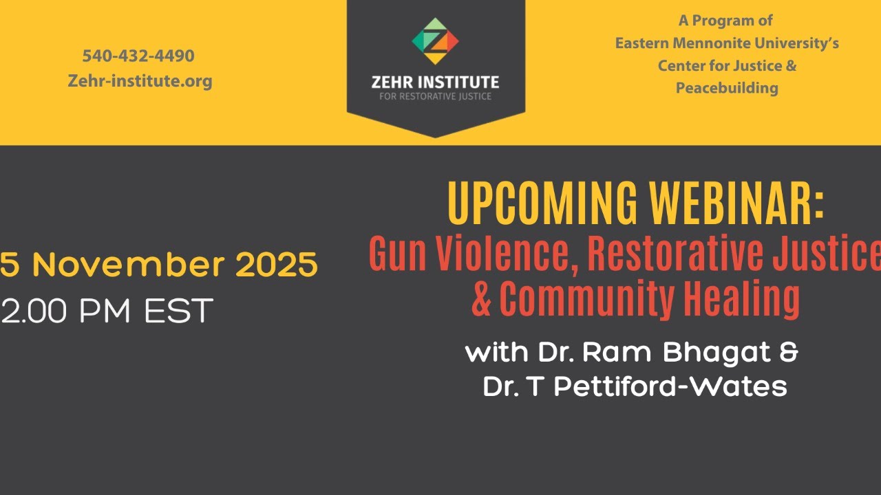 Gun Violence, Restorative Justice,  & Community Healing
