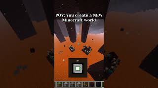 POV: You Create A Minecraft World #minecraft