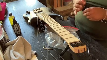 RESTRINGING TIMELAPSE VIDEO:LEGATOR GHOST 7 STRING