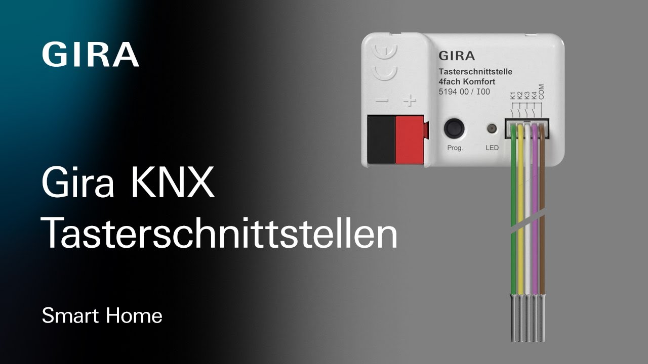 Gira KNX Secure Tasterschnittstellen - Integration konventioneller Produkte in das KNX System.