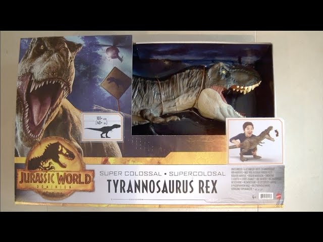 Figurine dinosaure - MATTEL - Jurassic World T-Rex Super Colossal