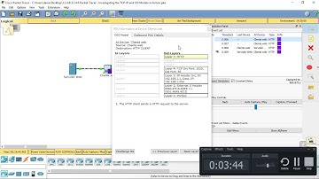 Packet Tracer: Investigación de los modelos TCP/IP y OSI en acción