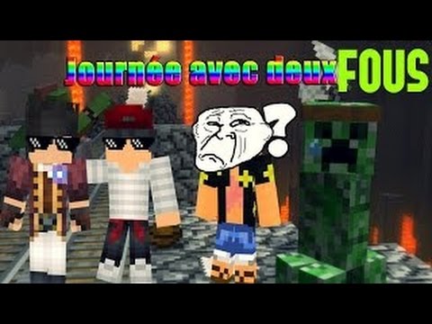 Une journée dans la peau de deux fous - Minecraft ! - YouTube