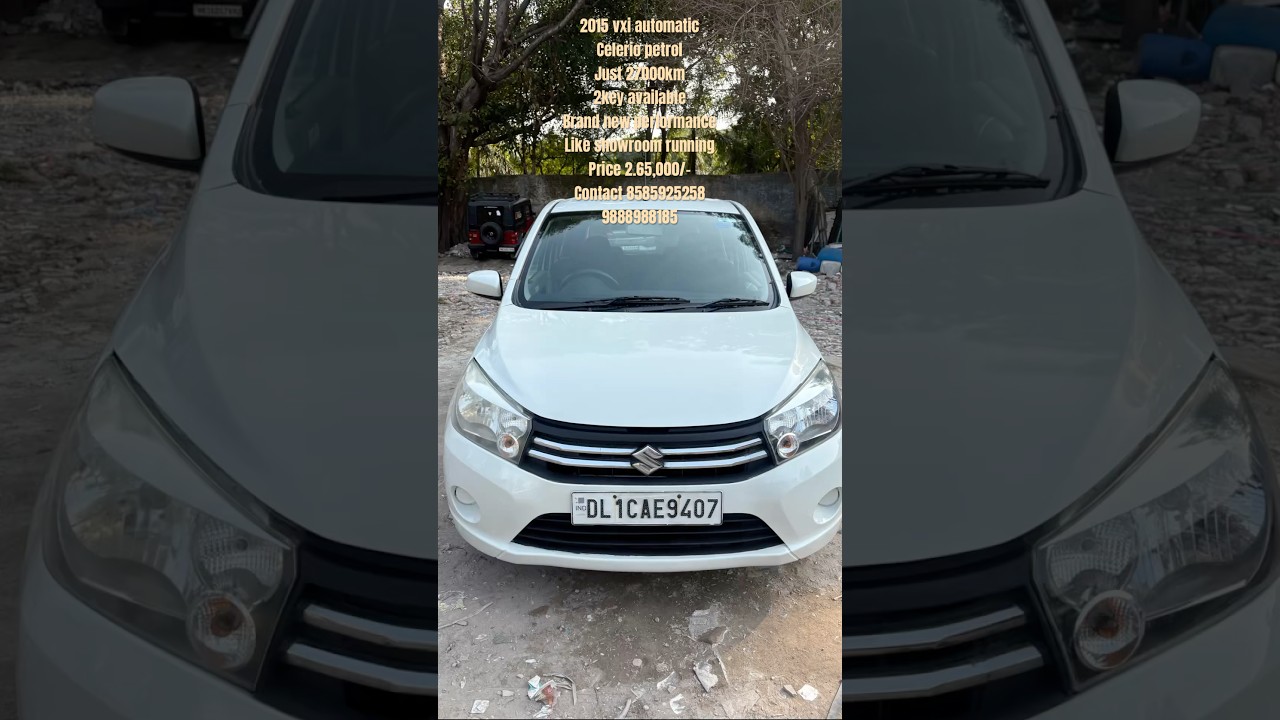 2015 model celerio vxi automatic 27000 with record NOC all state available price 2.65000/- 