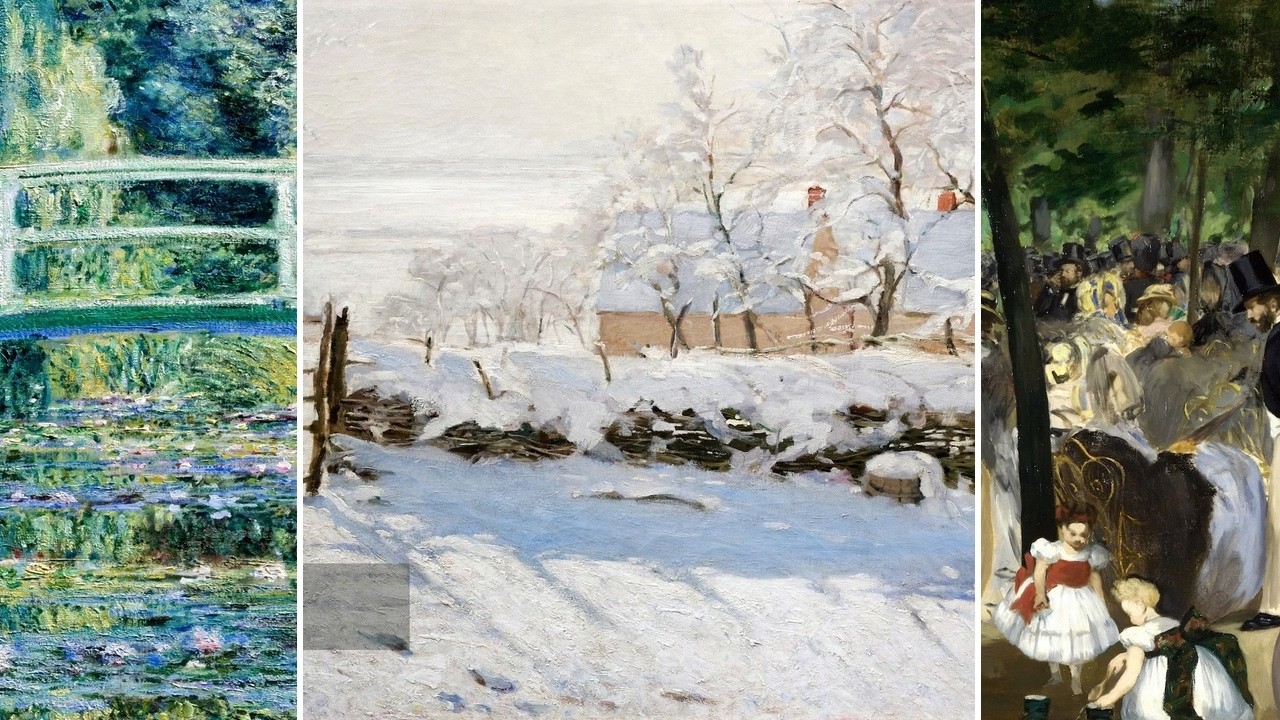 Masterpieces TV — Silent Art Gallery · July 18 Night | Monet · The magpie & others