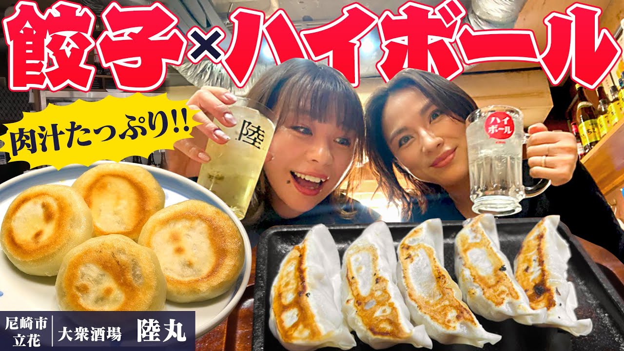 【尼崎・立花で乾杯】今日の頑張りに餃子で一杯！大衆酒場#陸丸 ＃1000円酒場