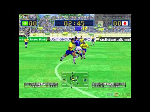 Virtua Striker 2 - Gameplay Dreamcast HD 720P