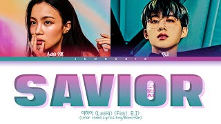 Lee Hi Savior Feat. B.I Lyrics (이하이 구원자 ft.비아이 가사) (Color Coded Lyrics Eng/Rom/Han)