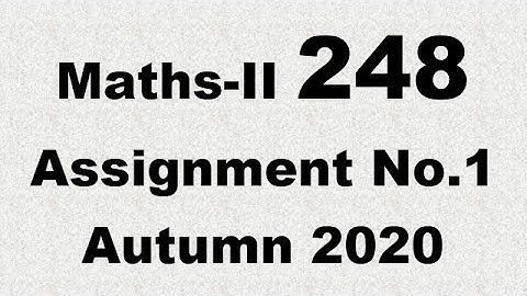 AIOU Code 248 Solved Assignment No.1 Autumn 2020