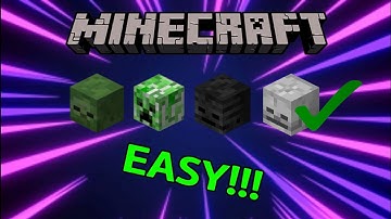 How To Get Mob Heads Works On Every Minecraft Version