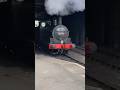 Steam loco 52044 comes off its train at Keighley to run around its train on KWVR