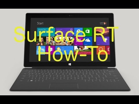 Microsoft Surface RT - How to create a Recovery USB Drive - YouTube
