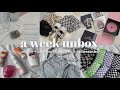 a week unbox ep.6📦 album jennie, blackpink🦋 quần áo, phụ kiện, mỹ phẩm trên shopee &amp; lazada