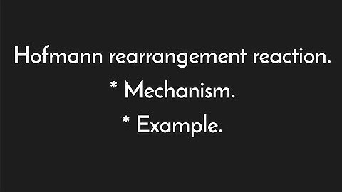 Hofmann rearrangement with mechanism | CSIR- NET | M.Sc chemistry (Organic chemistry)