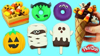 Play Doh Halloween Ice Cream Cone, Popsicles, Donuts, Treats, & Desserts Super Compilation Video!