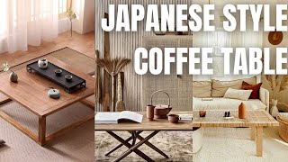 Stylish Japanese Coffee Table Design. Japanese Coffee Table Decor Ideas.