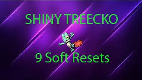 LIVE 3rd Gen Shiny Treecko after only 9 Soft Resets!