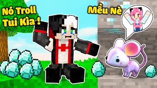 MỀU 24 GIỜ LÀM CHUỘT ĐỘT NHẬP VÀO NHÀ REDHOOD TRONG MINECRAFT*MỀU TROLL REDHOOD BẰNG CHUỘT HAMSTER