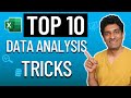 Top 10 advanced excel tricks for data analysis  free masterclass with sample files