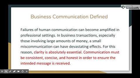 Introduction to Business Communications