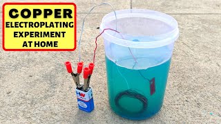 Electroplating Process at home | Copper Electroplating