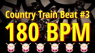 180 BPM - Country Train Beat #3 - 4/4 #DrumBeat - #DrumTrack - #CountryBeat 🥁🎸🎹🤘