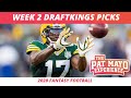 2020 Week 2 DraftKings Picks, NFL Predictions, Preview, Sleepers | 2020 Fantasy Football Rankings