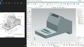 NX CAD | Part Design | Tutorial # |Dovetail Bracket